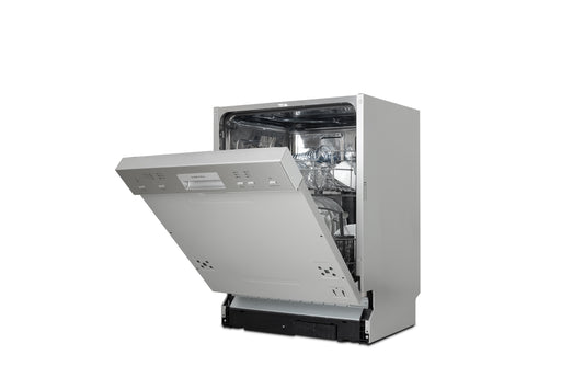 Carysil Semi Built-in Dishwasher DW-02, A++ Energy Class, 12 Place Setting, 6 Wash Programs, Touch Control Display, Water Consumption 11Ltr/cycle, 49 dBA Low Noise Operation, Detergent Automation Sensor, Stainless Steel