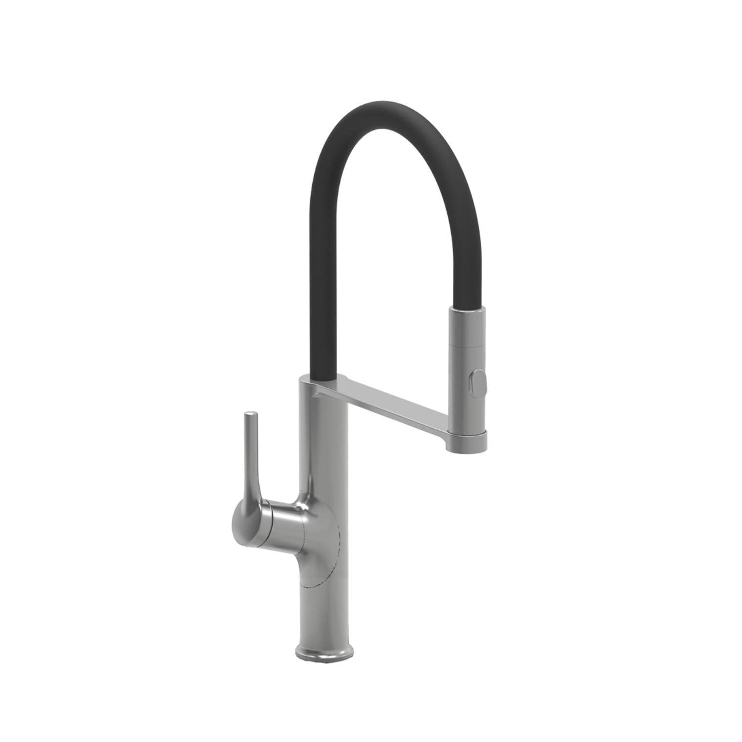 Carysil ALA 1511 Brass Kitchen Faucet with 360 Degree spout Sprayer and Single Handle Pull Down Kitchen Sink Faucet - Black