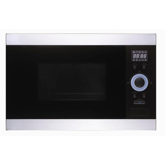 Carysil Built-in Microwave MWO-02, 25L Capacity, Soft Button Control with LED Display, 10 Auto Cook Menu, Microwave, Grill, Convection, Defrost & Multi Stage Cooking, Stainless Steel Finish, Black