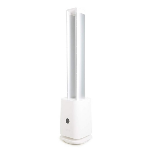 Carysil Frame Air Purifier with Soft Air Flow Bladeless fan WiFi and App Control 9-Speed Quiet, 8h Timer, LED Display, HEPA filter, for Home or Office (Color : White)