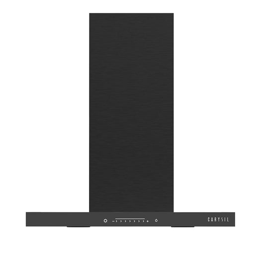 Carysil Rockstar 90 cm Kitchen Chimney, T-Shape, 1180 m³/hr Suction Capacity, Baffle Filter, PDCA Motor, Slider Touch Control, Heat Auto Clean, Oil Collector, LED Lamp, 7-year Motor Warranty (Black)