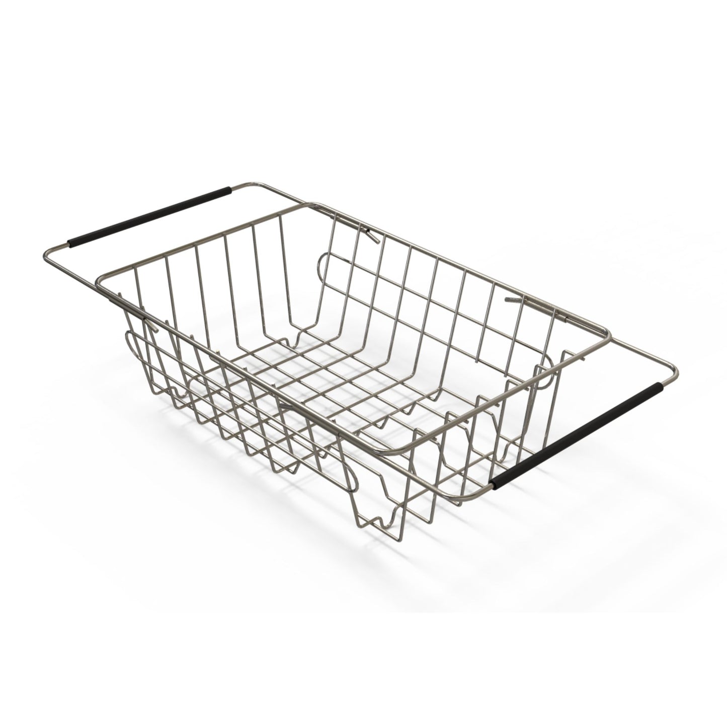 Carysil Multipurpose 304-Grade Stainless Steel Rust-Resistant, Expandable Kitchen Basket for Straining Vegetables, Fruits, and More, Ideal for Daily Use, Easy to Clean, Durable