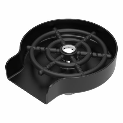 Carysil Glass Rinser for Kitchen Sink, Automatic Cup Washer for Kitchen Sink, 304-grade Stainless Steel, 5 Spray Holes, Bar Glass Rinser and Bottle Rinser, Matt Black Finish