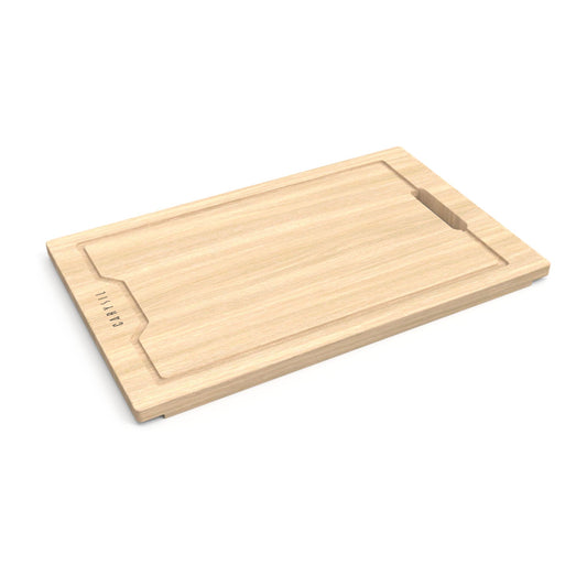 Carysil Chopping Board for Kitchen, Solid Teak Wood with 20mm Thickness, Heavy-Duty Cutting Board for Vegetables, Fruits, Cheese & Meats, Non-Slip, BPA-Free, Eco-Friendly & Anti-Bacterial Surface