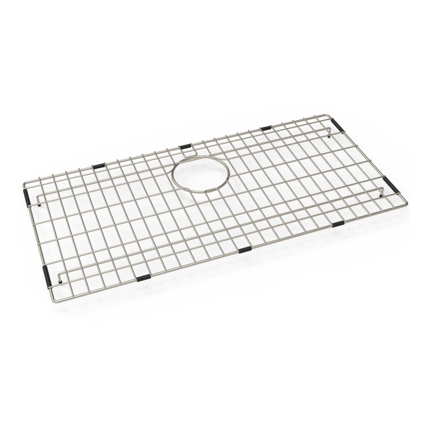 Carysil Wire Grid for Kitchen Sink, 304-Grade Stainless Steel, Metal Dish Drying Rack, Self Draining, Prevents Sliding, Kitchen Sink Accessories, 68.2x33.2x2.96 cm