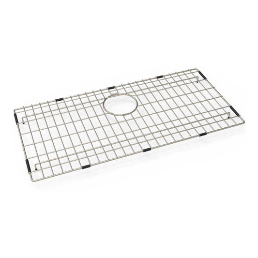 Carysil Wire Grid for Kitchen Sink, 304-Grade Stainless Steel, Metal Dish Drying Rack, Self Draining, Prevents Sliding, Kitchen Sink Accessories, 68.2x33.2x2.96 cm