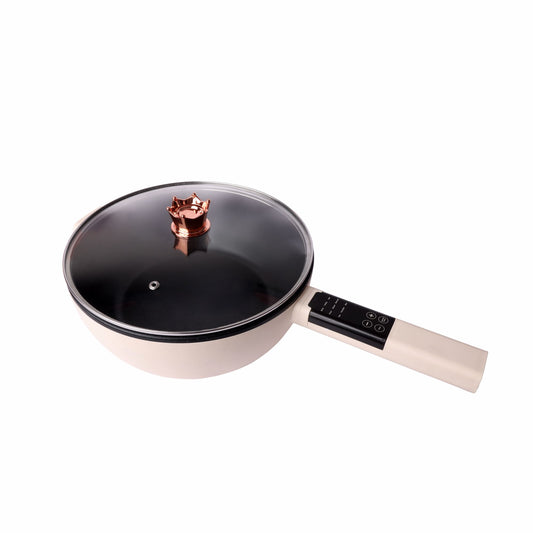 Carysil Multi-Function Cooking Pot 4L Capacity, Multifunctional Electric Pot, Portable Ramen Cooker, Non-stick Mini Hot Pot for Steak, Egg, Oatmeal, Soup with Power Adjustable