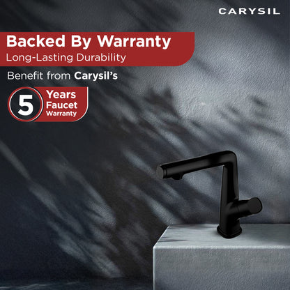 Carysil Alpha 04 Kitchen Faucet, Pull-Out Sprayer, Solid Brass, 180° Swivel Spout, 2-Function Spray, Ceramic Cartridge, Stainless Steel Hoses, Easy Installation, Premium Packaging