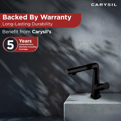 Carysil Alpha 04 Kitchen Faucet, Pull-Out Sprayer, Solid Brass, 180° Swivel Spout, 2-Function Spray, Ceramic Cartridge, Stainless Steel Hoses, Easy Installation, Premium Packaging